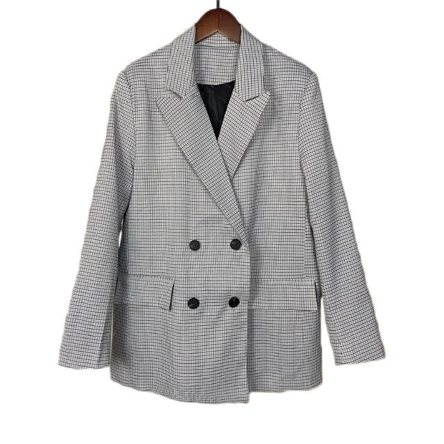 Spring Double Breasted Oversized Blazer