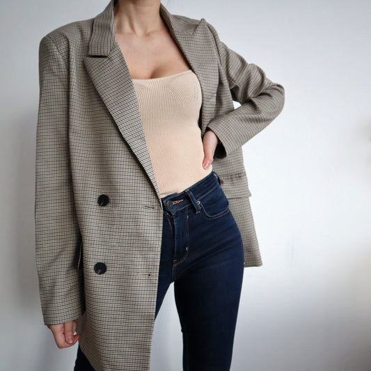 Spring Double Breasted Oversized Blazer